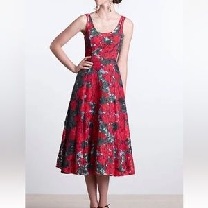 Anthropologie Tracy Reese Noisette Floral Lace Midi Dress 4